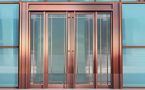 乌什玻璃地弹门